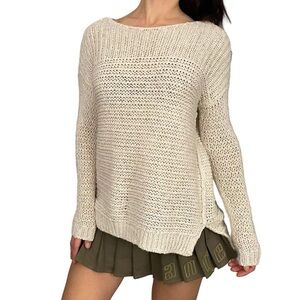 2000s hollister cream sweater